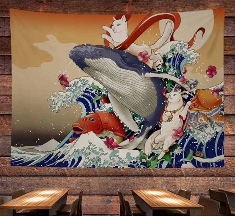 
Japanese Kirin Asahi beer hanging cloth hanging flag Izakaya sushi restaurant decoration hanging flag cloth flag painting Japane 