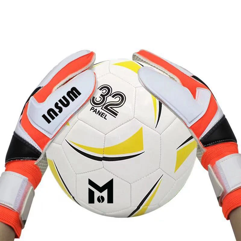
2020 Wholesale Kids Adults Size Soccer Goalkeeper Gloves Professional Thick Latex Soccer Goalkeeper Gloves Premium 