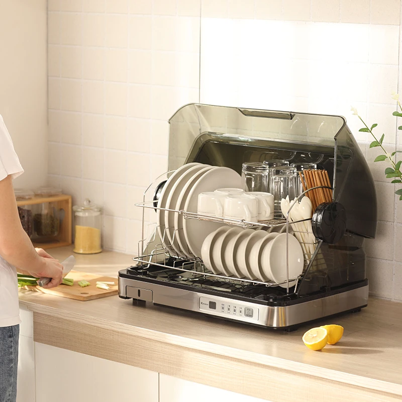 Сушилка для посуды, электронный кухонный шкаф из нержавеющей стали, 46 л