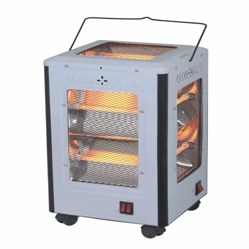 quartz heater adjustable thermostat safety switch heater appliance low noise household living-room