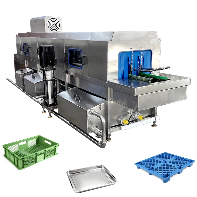 Industrial New Models Cleaning Machine Full Automatic Turnover Box Basket Chocolate Mold Washing Machine