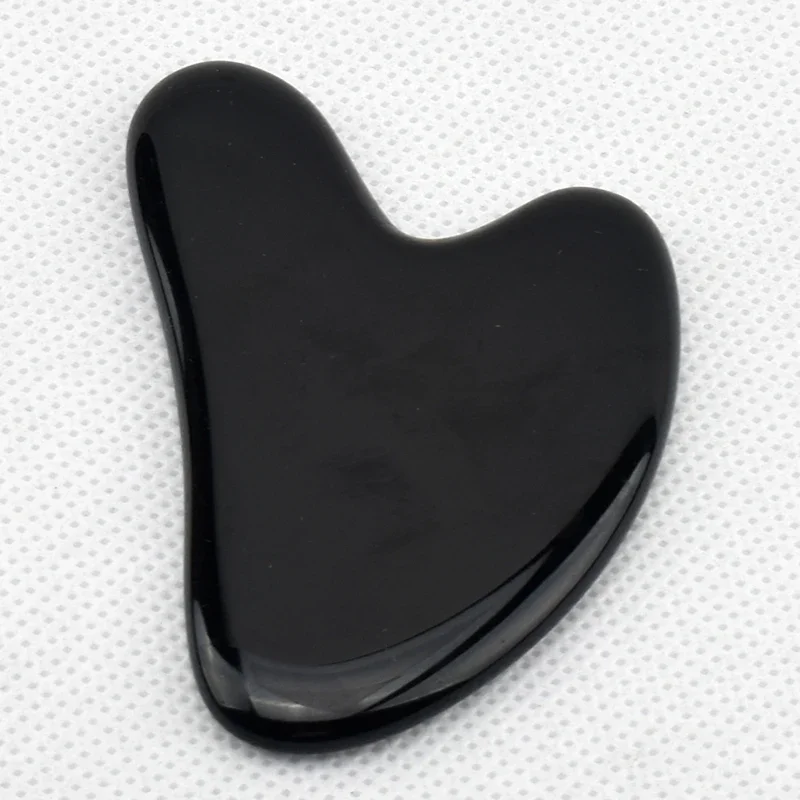 Hot Sale Factory Price Natural Skin Facial Care Crystal Black Guasha for massage