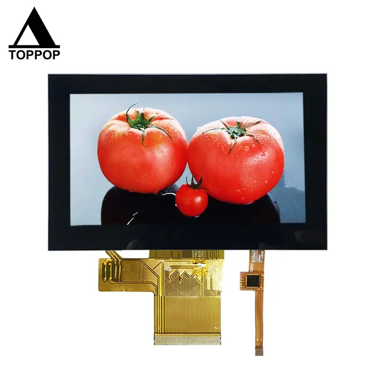 High Luminance 4.3 inch 480*272 TFT LCD Display Digital Module with CTP Capacitive Touch Panel Customization ST7282