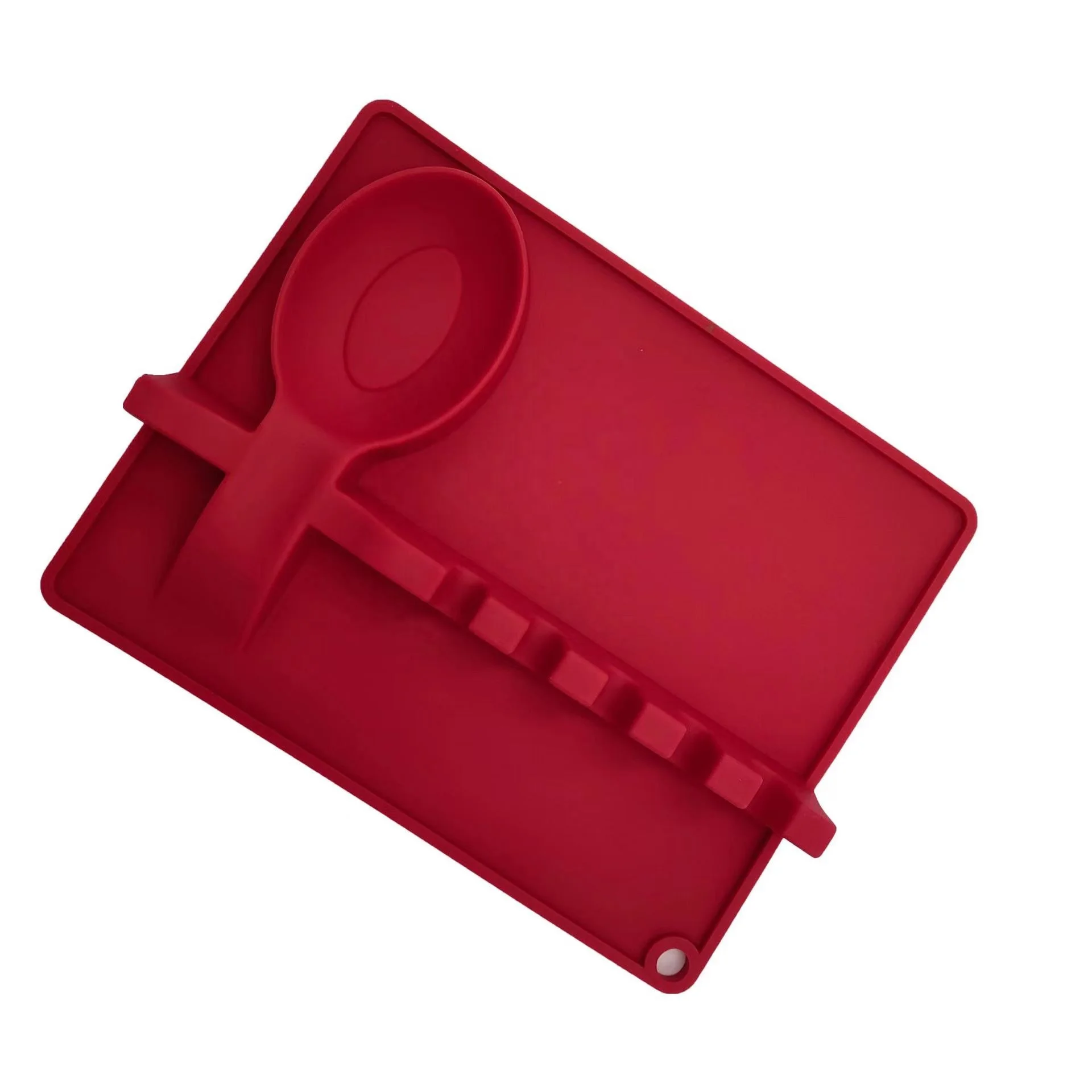 silicone placemat kitchen silicon pad  spoon pad pot mat hot mat  pot lid mat storage  chopstick spoon 2 in 1 function