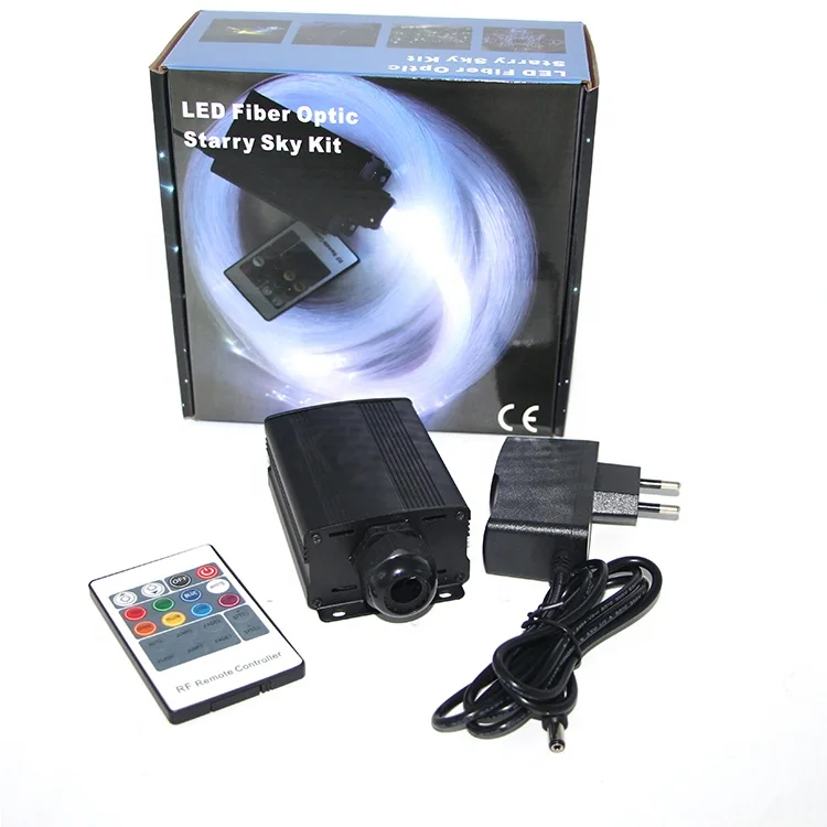 Dimmable 5W RGB LED Fiber Optic Illuminator Bedroom Starry Sky Ceiling Light