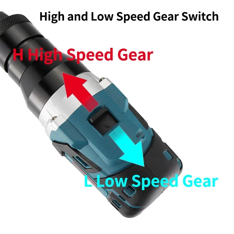 Electric cordless Rivet Gun Powerful Brushless Electric Submachine Gun Automatic Riveting Nut Gun Riveting Tool M3M4M5M6M8M10