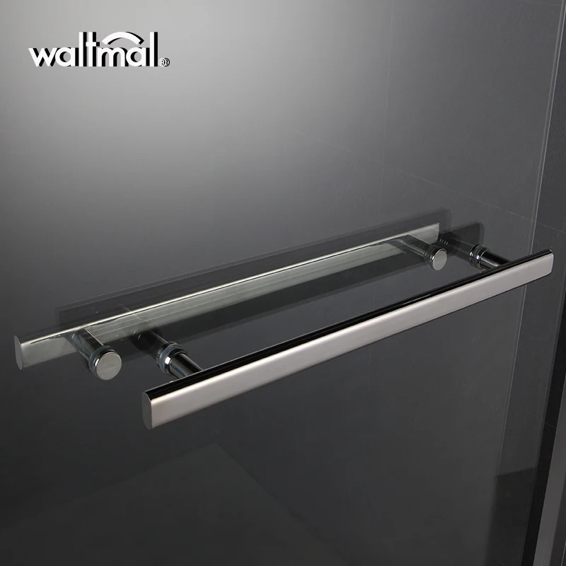Waltmal Cheap Price Tempered Glass Sliding Shower Door Glass Partition For Bathroom WTM-03B21