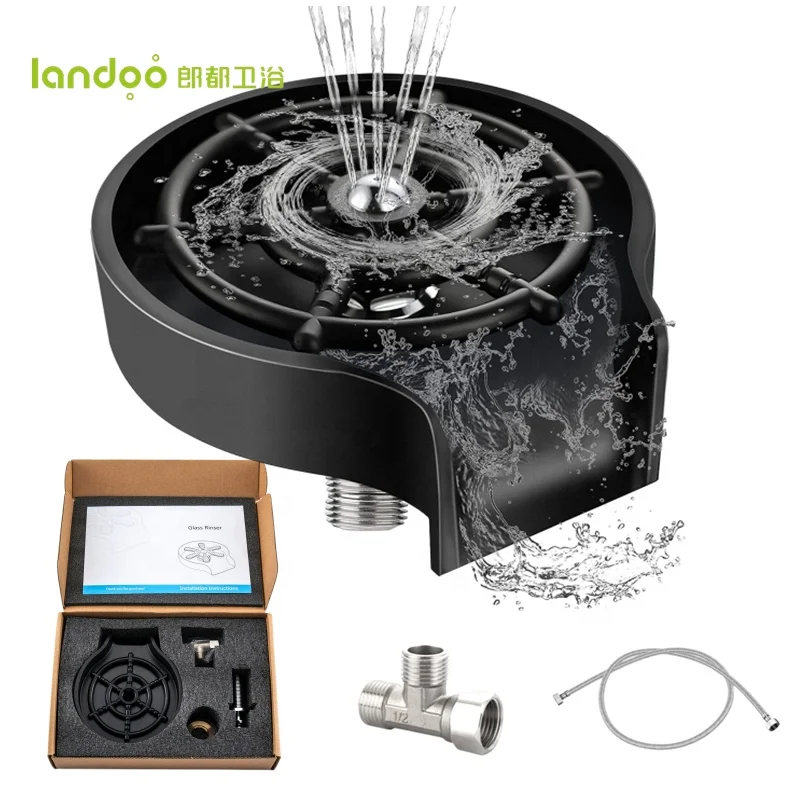 Landoo High Pressure Abs Bar Cleaning Tool Glass Rinser For Kitchen Sinks Automatic Cup Washer
