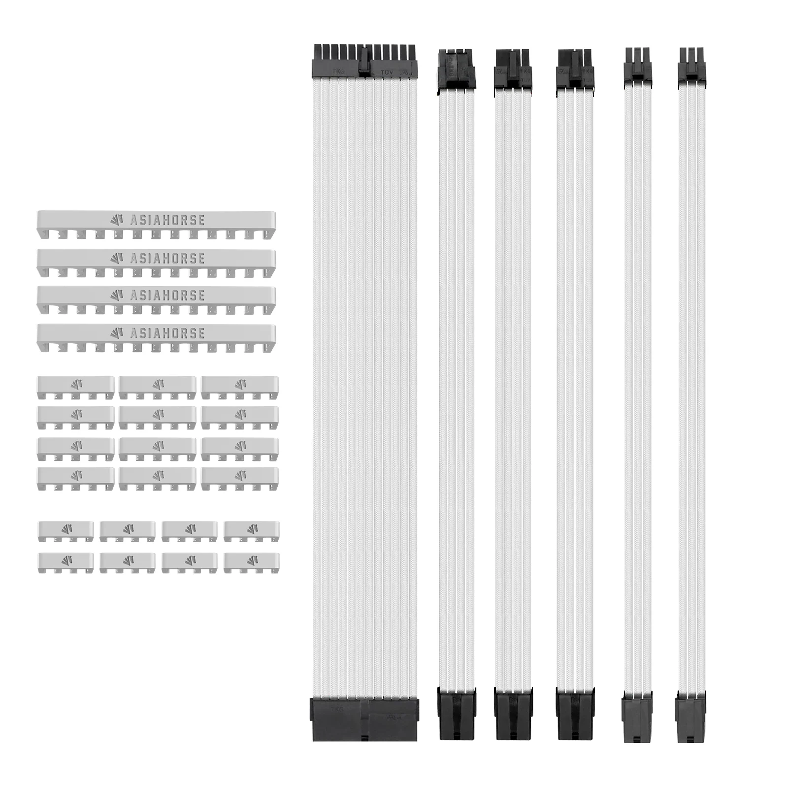ASIAHORSE | Power Supply Sleeved Cable for Power Supply Extension Cable Wire Kit