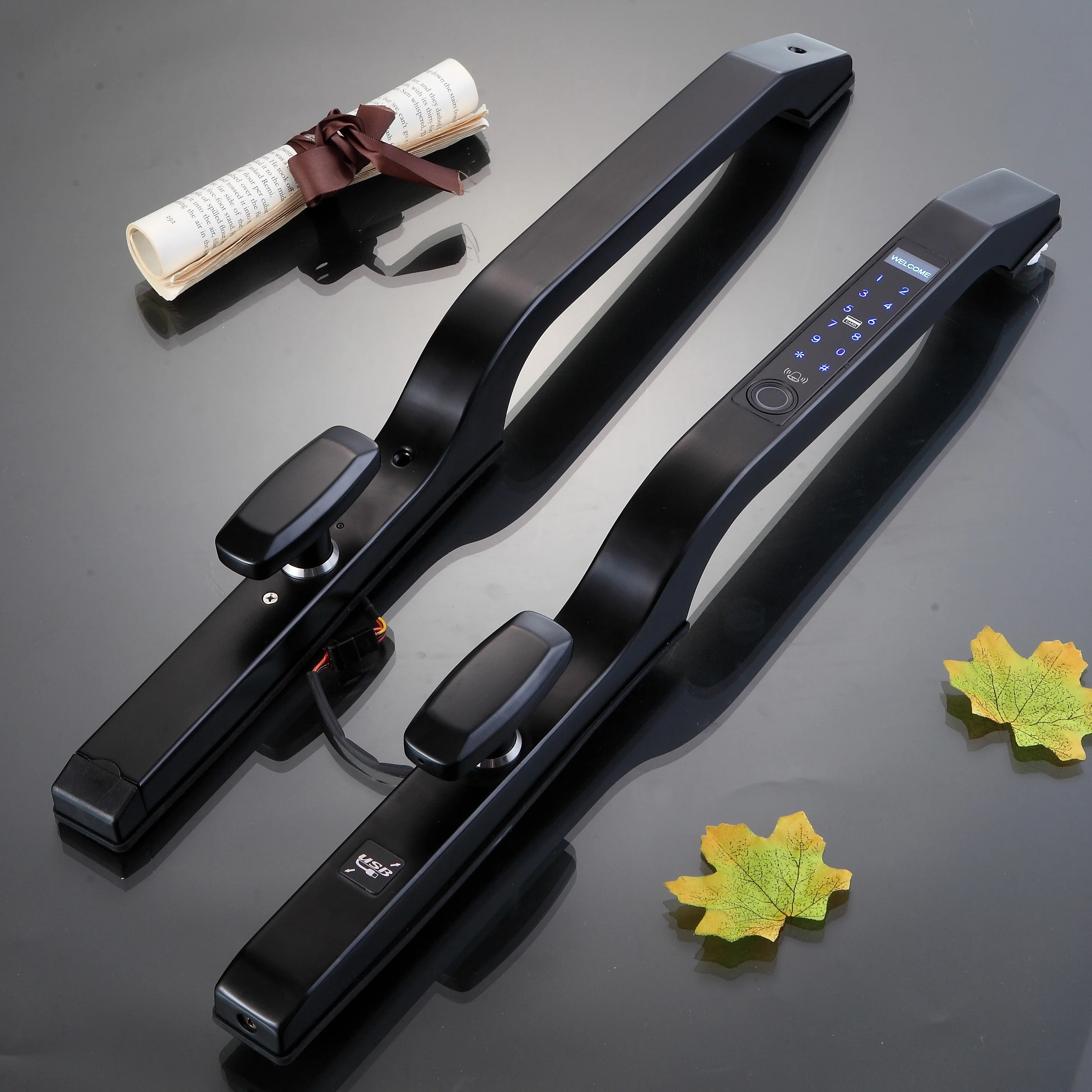 
Smart door lock fingerprint digital door lock for office aluminum glass door 