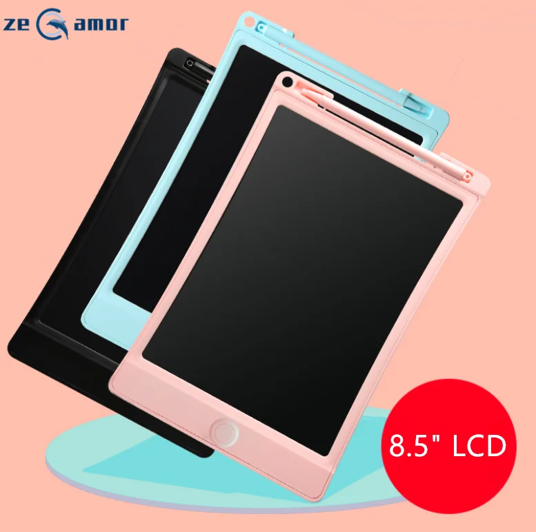Zeamor 8.5 inch LCD writing tablet fridge magnetic erasable notepad kids toys electronic writing pad tablet