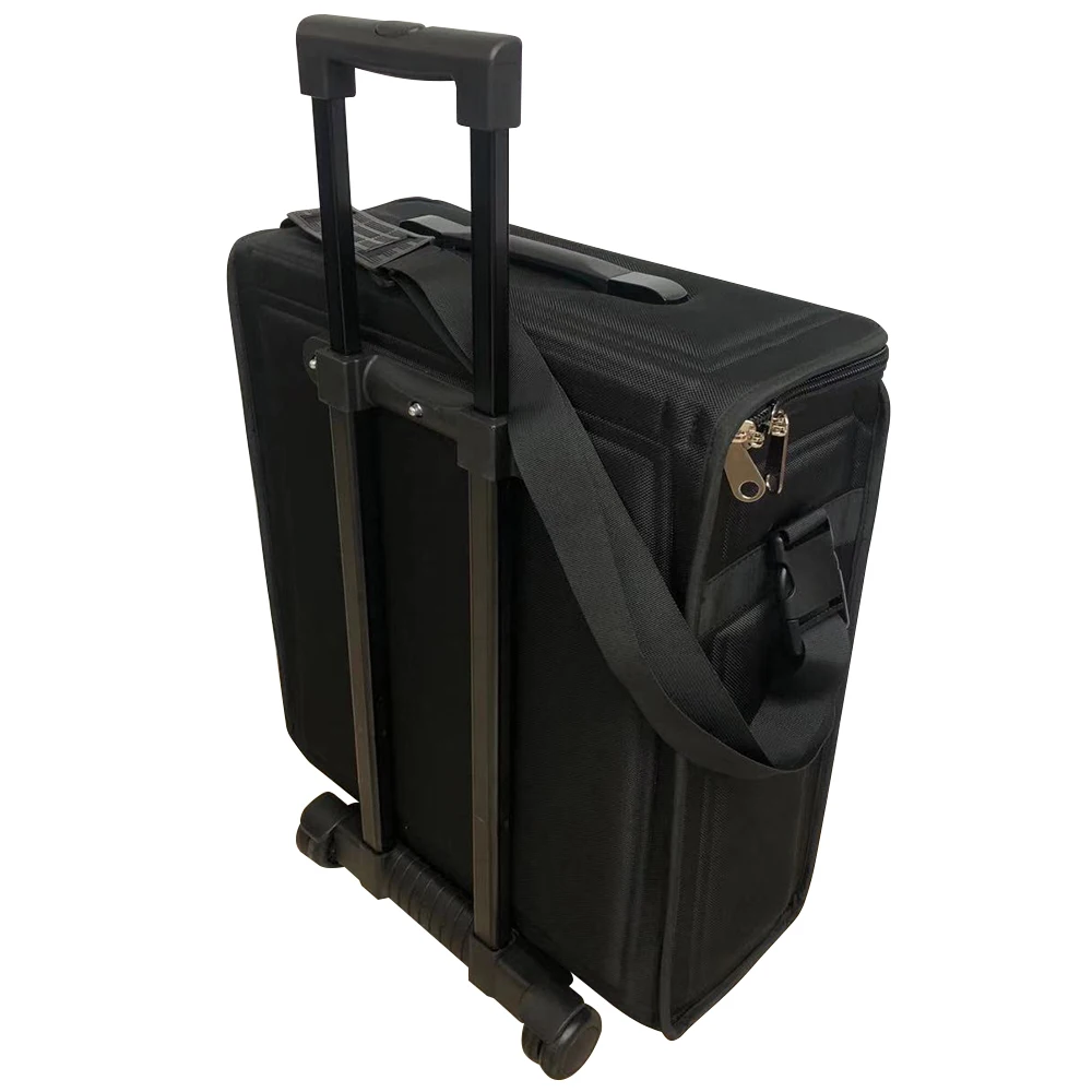 Shinetai No MOQ Black EVA 108 Slots Optical Trays Bag Sunglasses Wheel Luggage Glasses Eyewear Suitcase