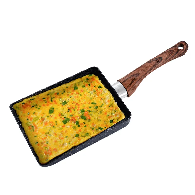 qiaoyi kitchen tools Jade roasted square non-stick skillet roll Medical stone small