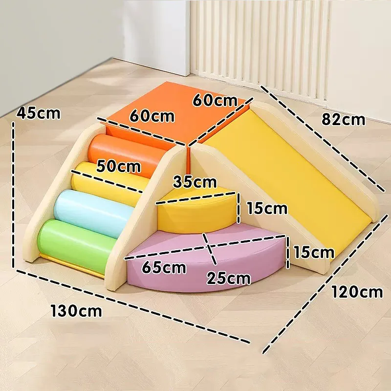 Factory Price Soft Play Sets Colorful PVC Sensory Training Equipment Soft Play with Slide