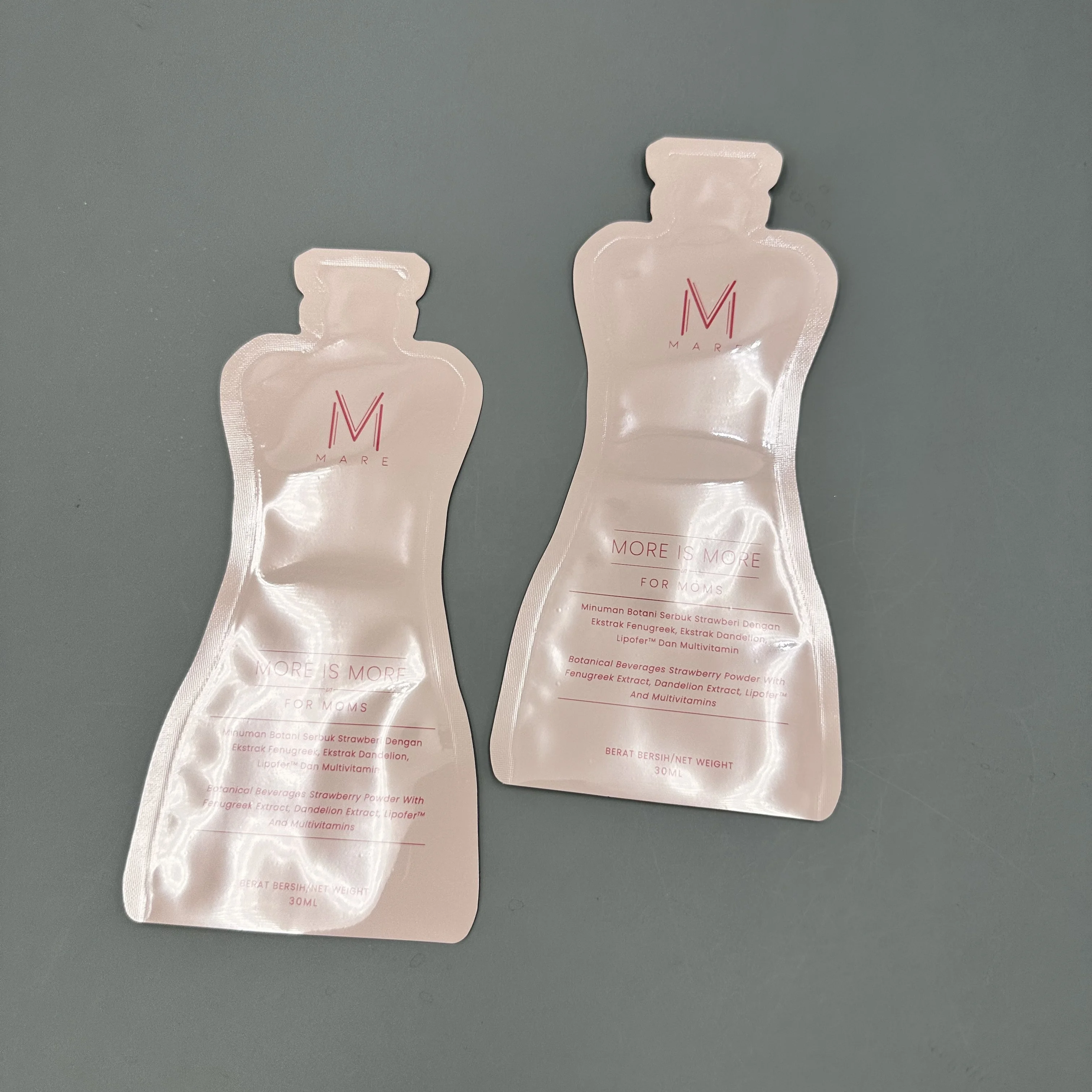 Custom 30g 1.1 oz Aluminum Foil Shape Retort Packaging Pouch Honey Bottle Package Sachet For Beauty Drink Energy Gel Pack Bags