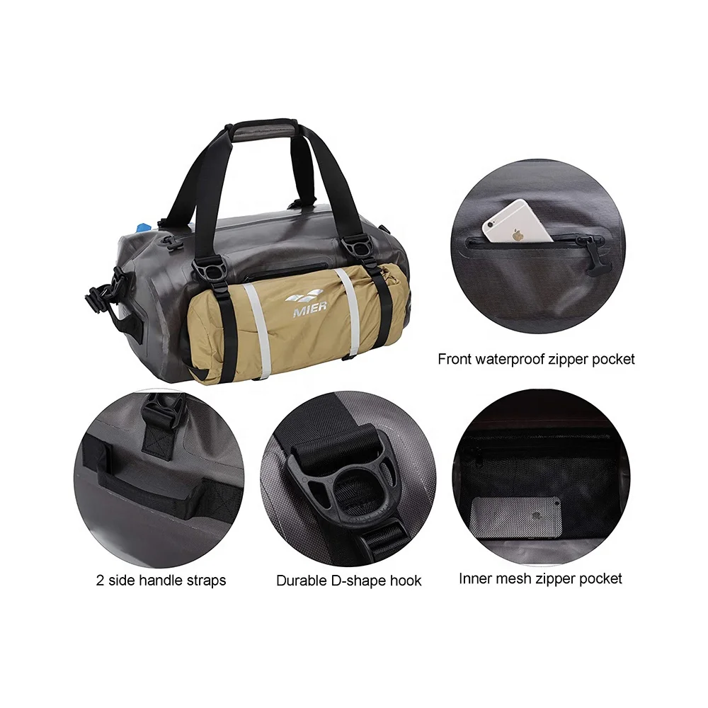 Tank Motorbike Duffle Rear Bag Motorcycle Dry Saddle Duffel Tail Bag for Motorcycle Custom 40L/80L Durable Roll Top Waterproof