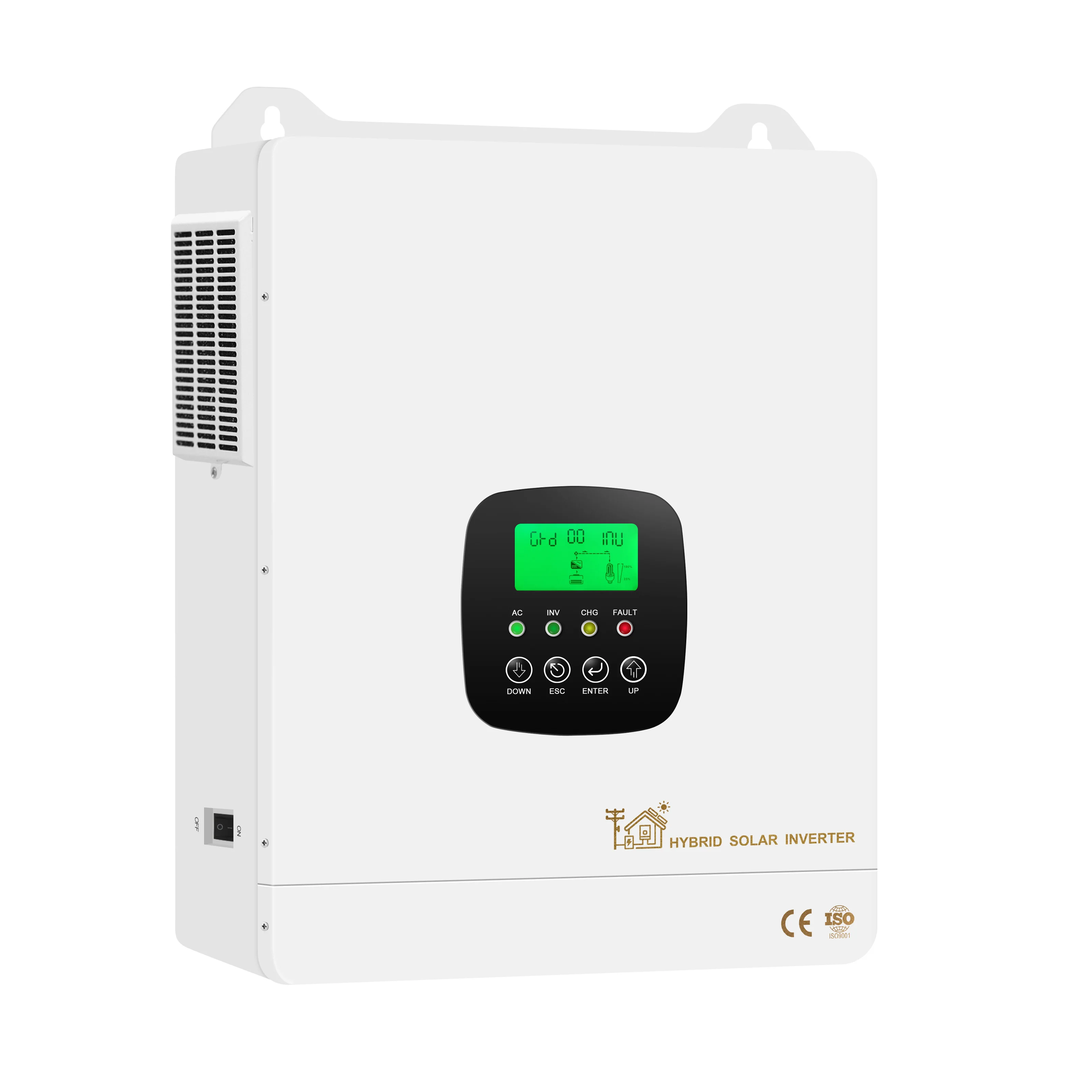 6.3kw Hybrid Inverter Pure Sine Wave Solar AC230V 48vdc Off-Grid and On-Grid with Wifi/RS485 Single Output 60Hz Frequency solar inverter board