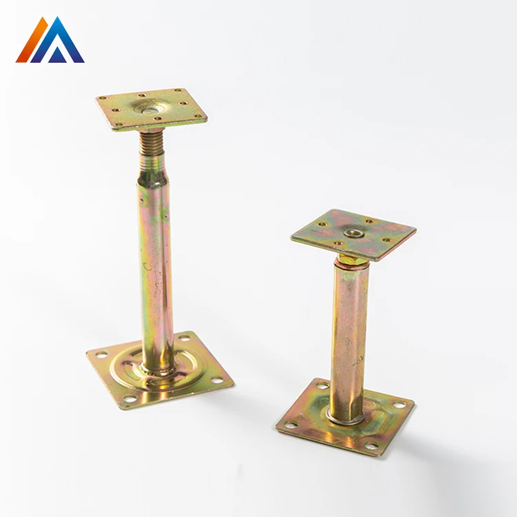 Raised Access Flooring Accessories in Adjustable Metal Brackets and Pedestal and Stringers