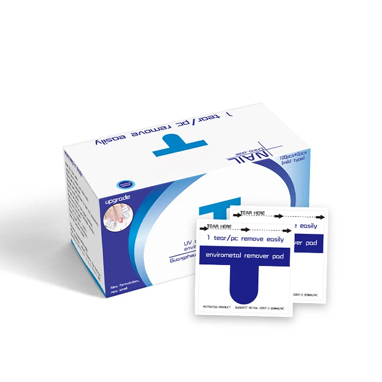 Huati Sifuli wholesale nail polish remover and nail gel polish removal wipe pad