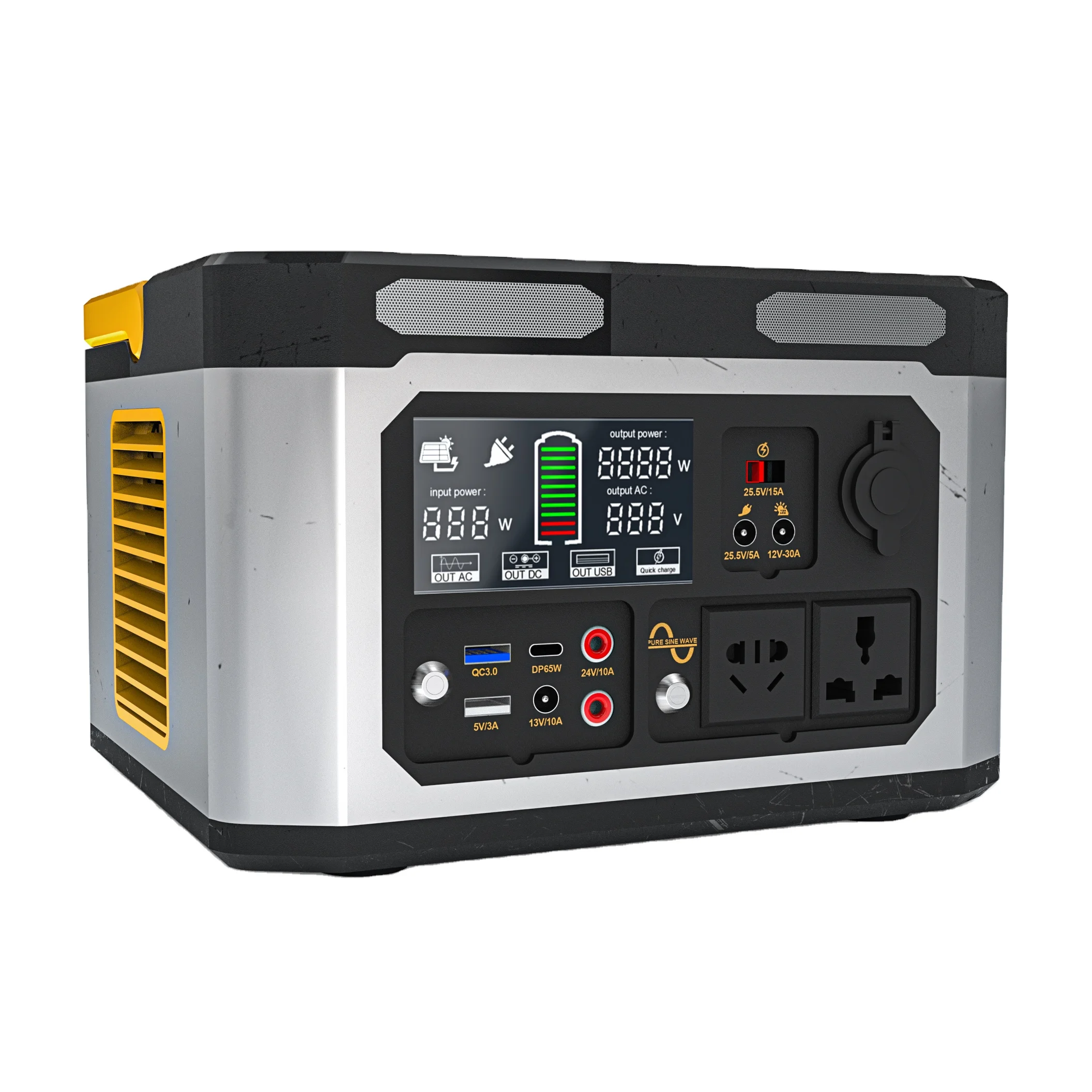 Outdoor Large Capacity 1000W 2000W Lifepo4 Lithium Ion Battery Camping Solar Generator Portable Power Station solar battery