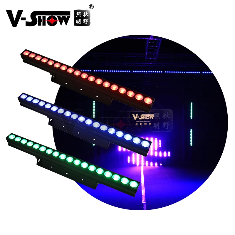 VSHOW BX1804 Indoor 18*10W RGBW Wall Wash Light 4in1 High Power LED Wash Stage Light