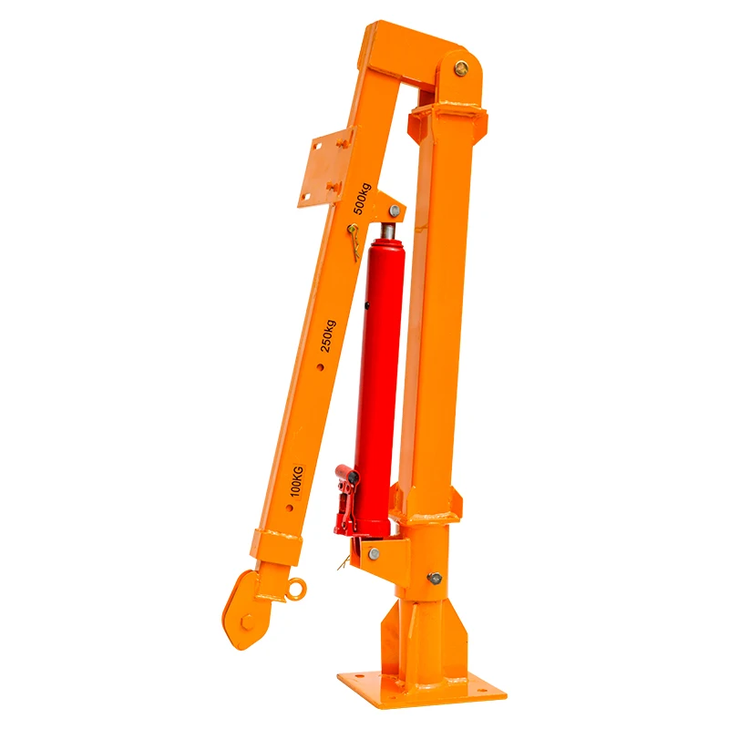 Best price factory Boom mini small pickup hydraulic truck cranes lifting with Basket mini truck mounted crane