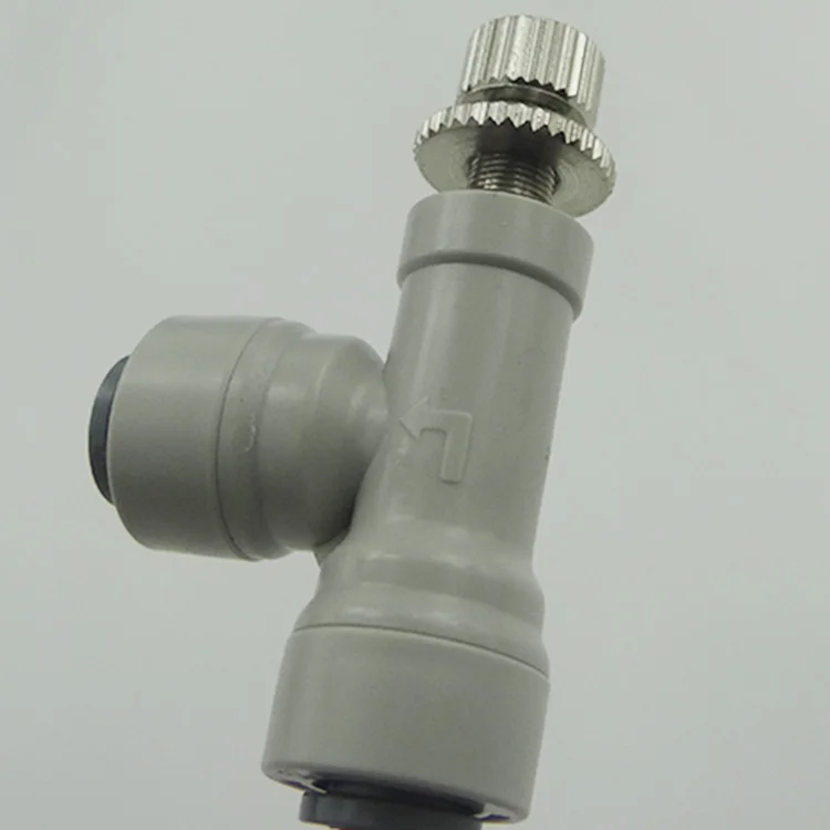 
Manual control valve 1/4' - 1/4' quick connect waste water flow control valve RO reverse osmosis pure water machine 