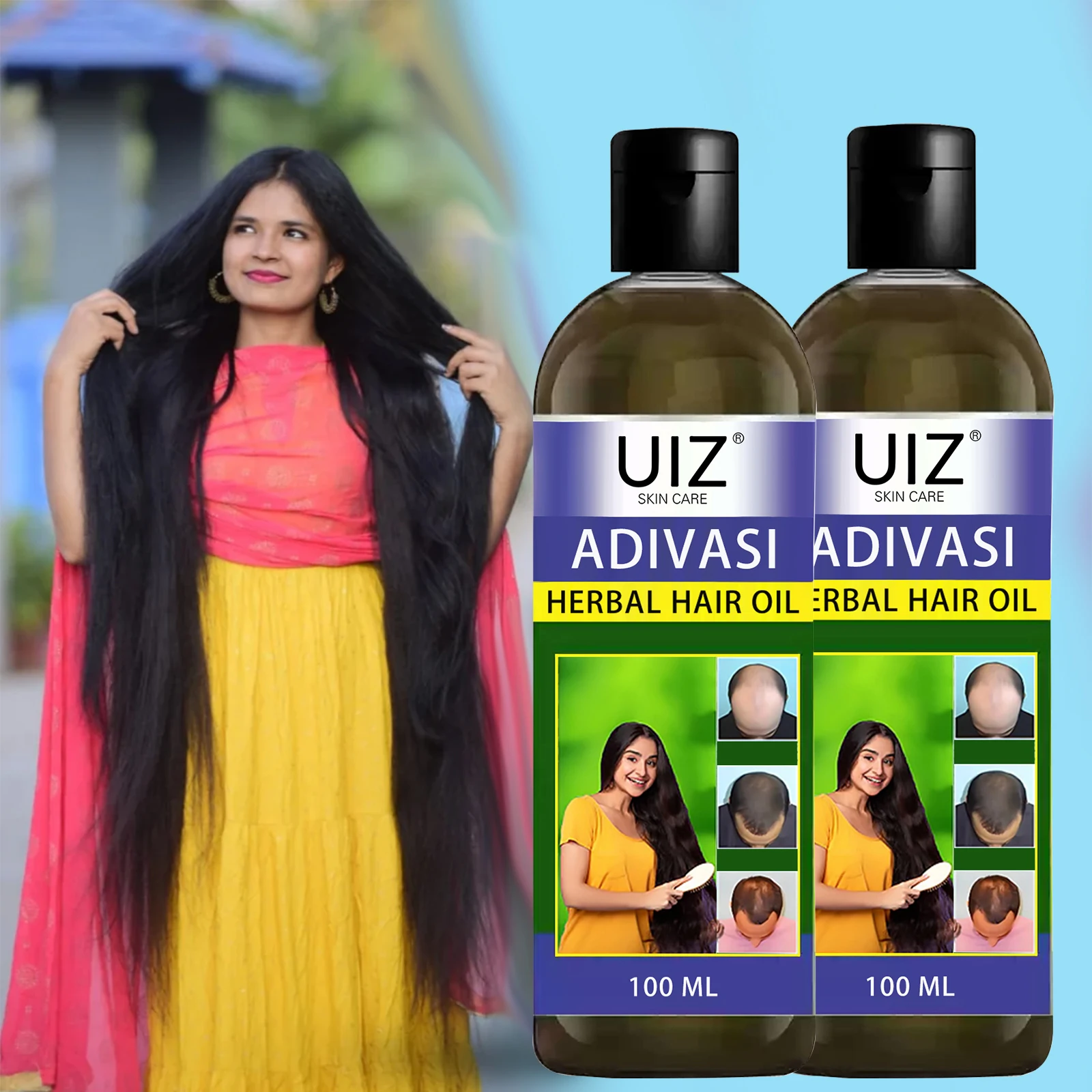Manufacturers Wholesale Hair Regrowth Serum Nourishing Repair Damaged Anti Loss Adivasi Hair Growth Oil