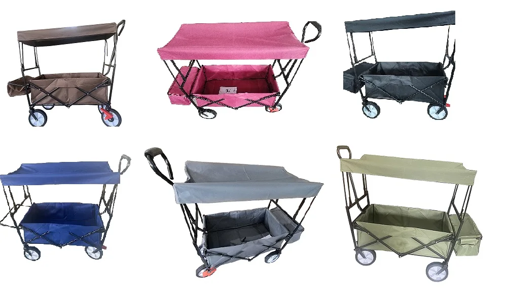 Деревянный красный Грузовой складной для хранения, пляжный садовый двор, детская тележка-тележка для детей