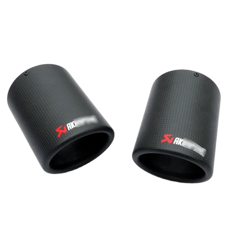 In Stock Carbon Fiber Exhaust Pipe Muffler Tip for Universal Car Snap Installation Exhaust Tailpipe Tips