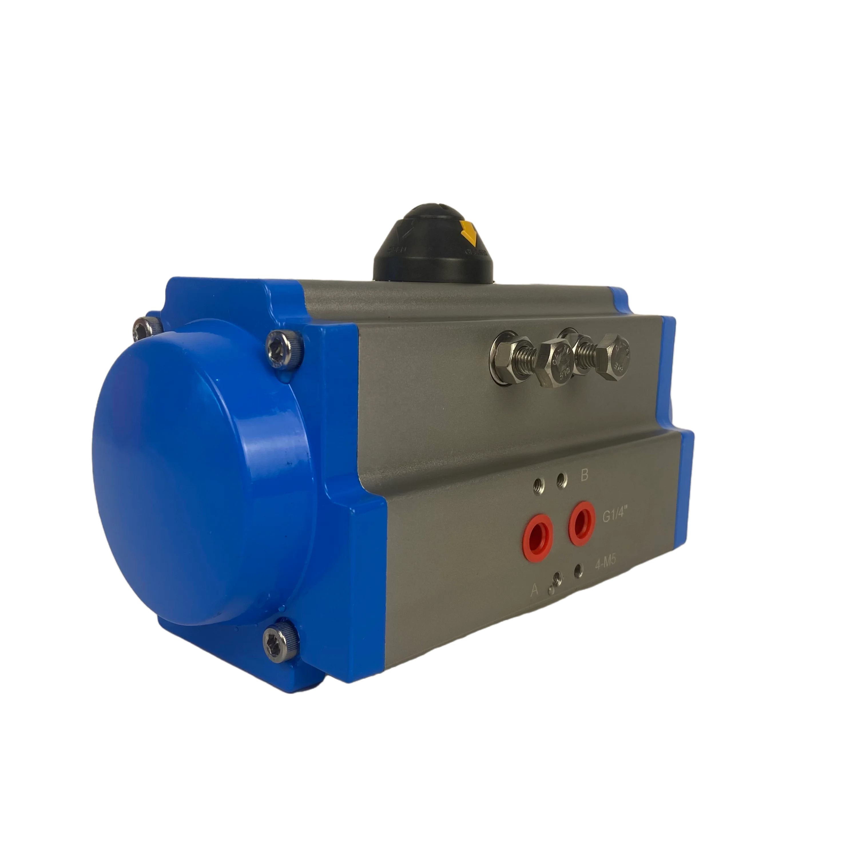 JIMAI Blue  color customized hard oxidation pneumatic rotary actuator for butterfly valve