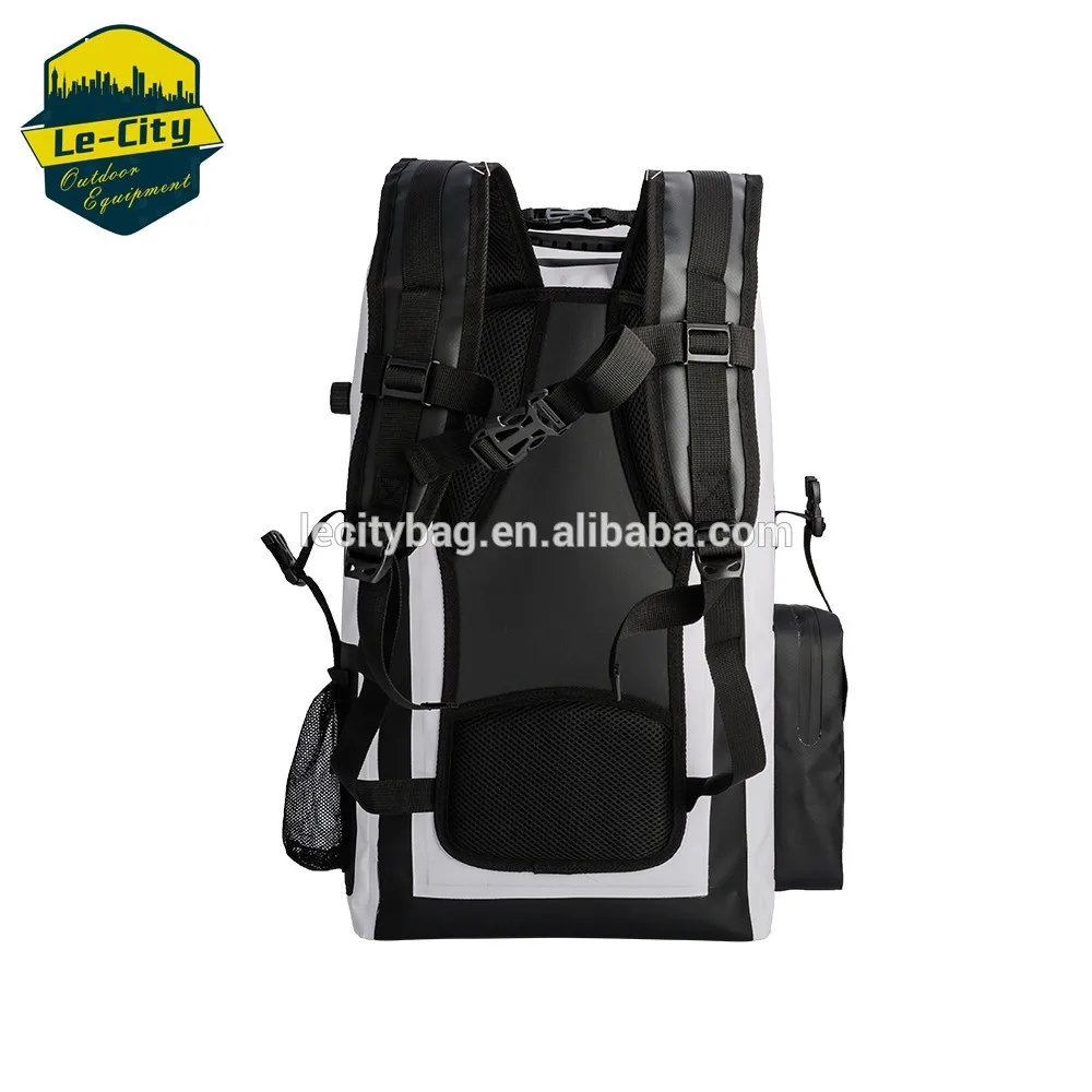 PVC 30L rolltop soft ice waterproof leakproof insulated cooler backpack