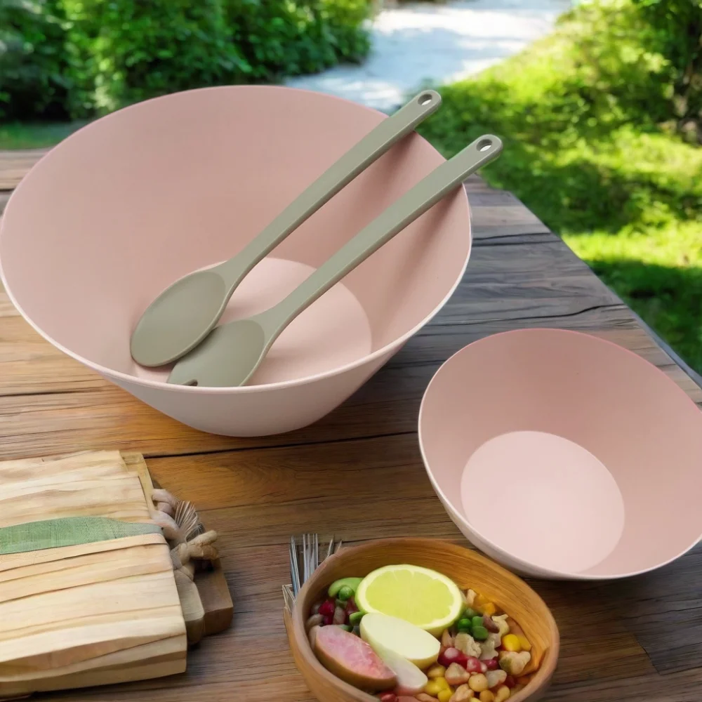 Wholesale dishwasher-safe Unbreakable RPET Bamboo Bowls Modern Design Food Party Salad Fruit Cereal Reusable Popcorn Bowl Free