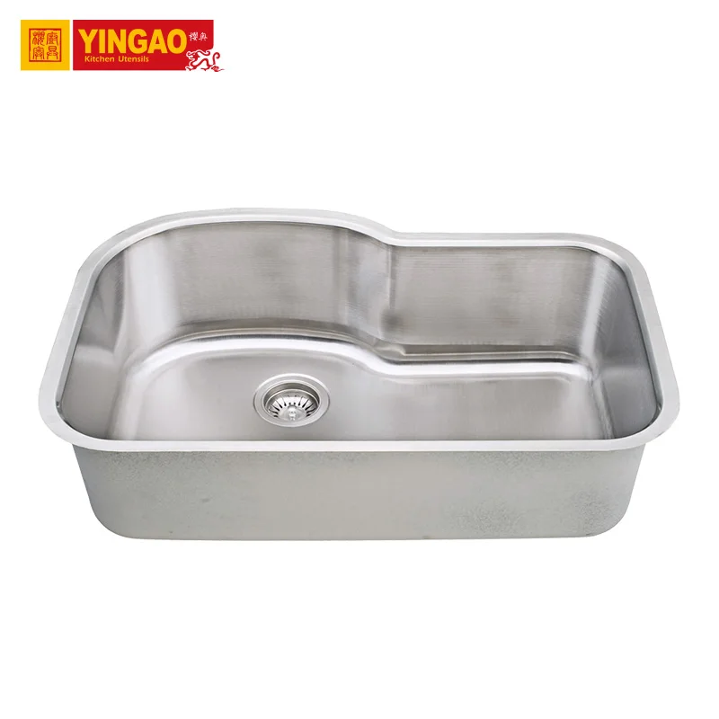 T3121BCustom Размер Нержавеющая сталь глубокий большой одной чаши кухонная раковина