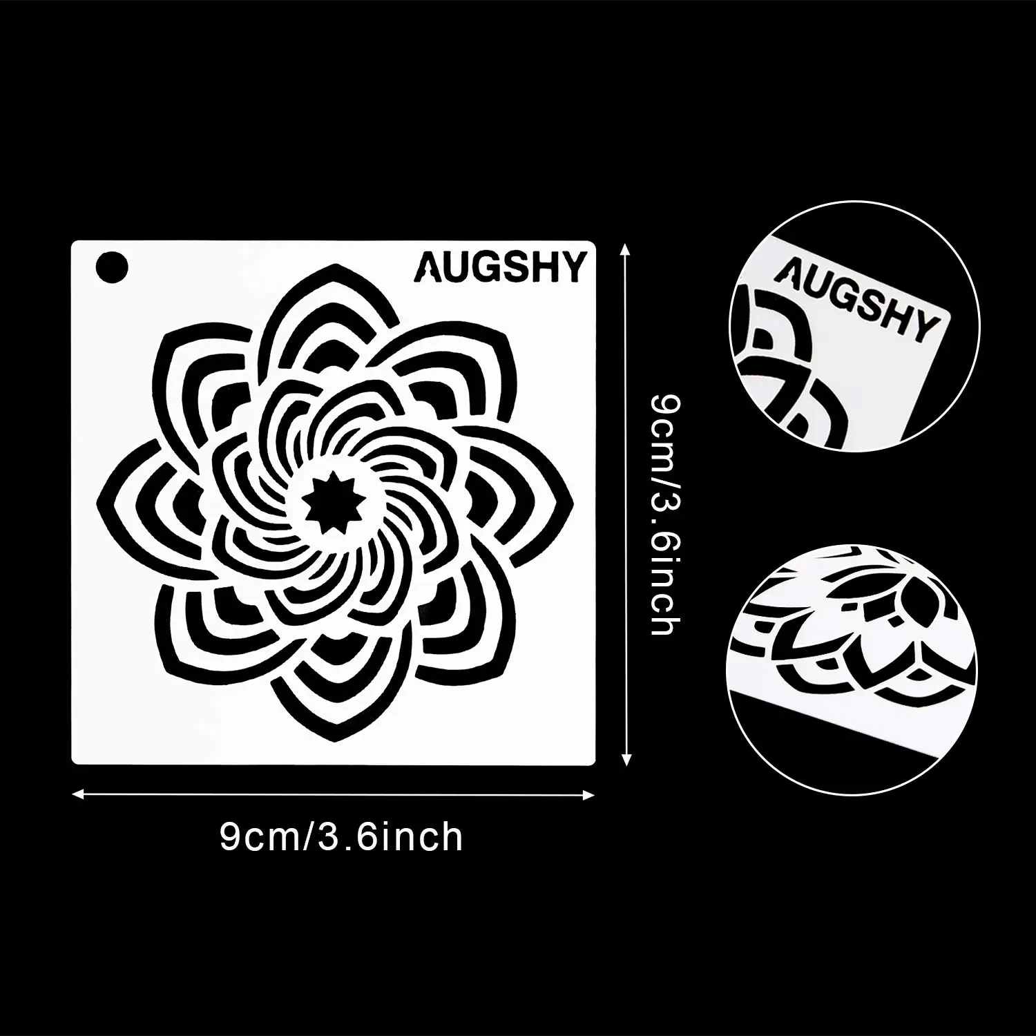 36 pcs DIY Creative mandala Stencils Templates Reusable Plastic Craft Drawing Painting Template