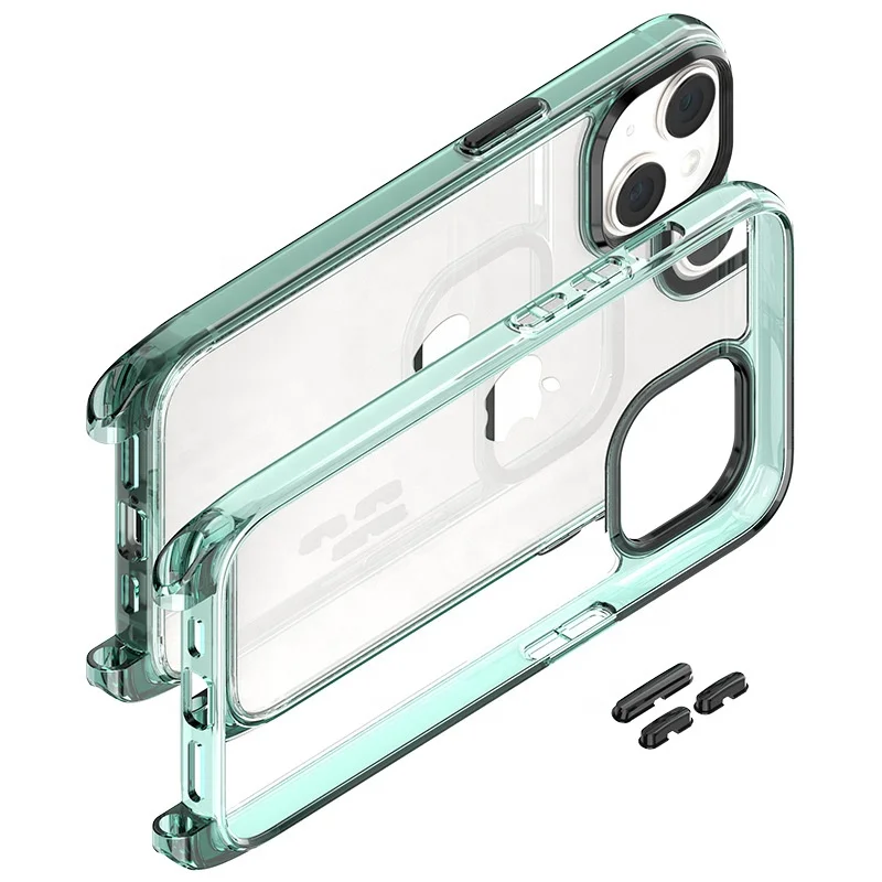 Crystal Clear Rope Phone Case For iPhone 14 Pro With Adjustable Strap Lanyard Anti-Drop Protective Cover