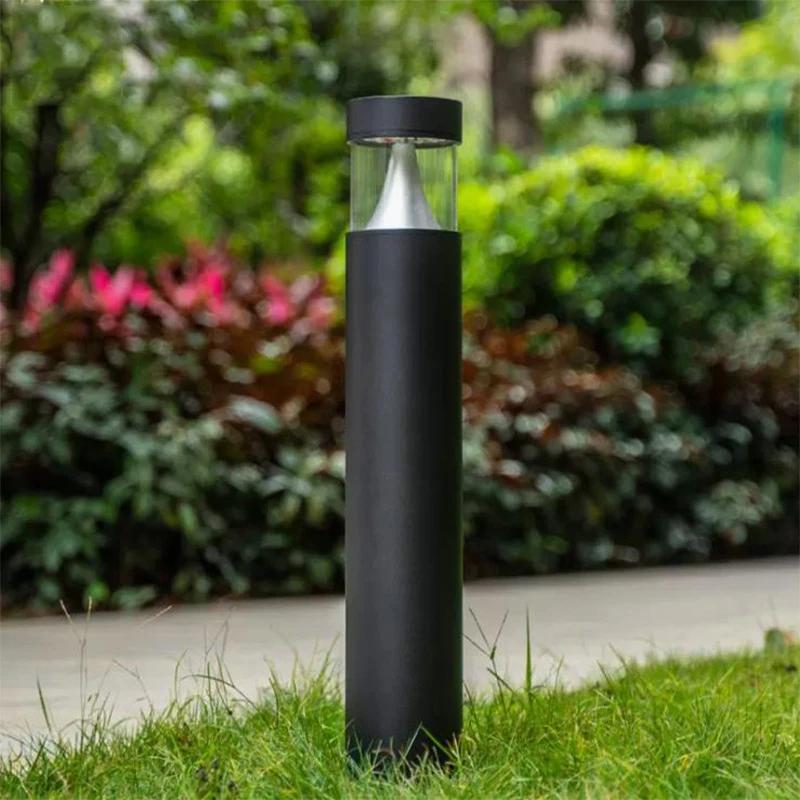 Modern Waterproof Bollard Outdoor LED Lawn Light Landscape Lawn Lamp IP65 Garden Lawn Light