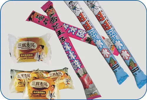 Factory CE hot sale automatic packing machine for bread cake moon cake biscuit ice lolly pillow type sealing packaging machine