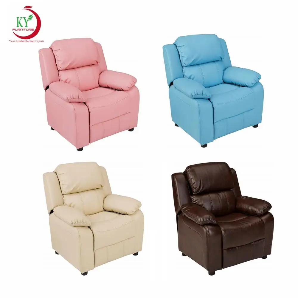 JKY Furniture Children Kids Cartoon Recliner Sofa With Mini Small Size Baby Chair