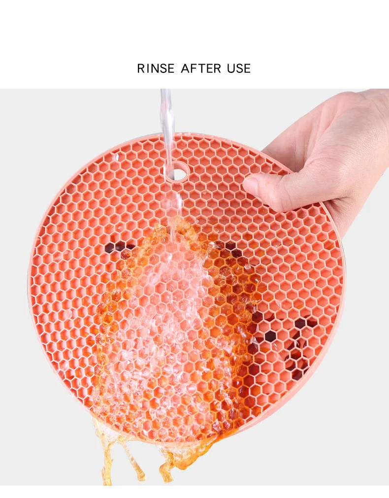 Tableware Coaster Pot Cup Plate Pad 3mm Thin Hot Pots Pans Kitchen Utensils Soft And Durable Silicone Mat Heat Insulation