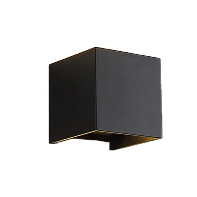 Factory Price up and Down square ABS Plastic Decoration Waterproof Outdoor Wall Light Lights Exterior
