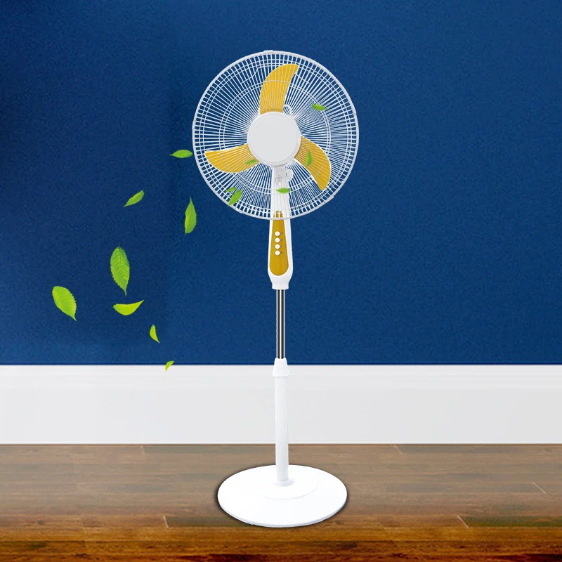 Household Outdoor Height Adjustable 16Inch 12V DC Electric Fan Floor Standing Fan With Solar Energy System