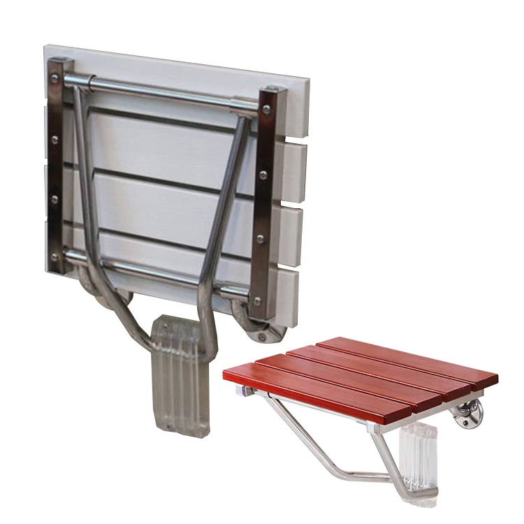 Wall Mounted Folding Shower Seat Shoe bench mounted on the wall of the doorway bathroom bath chair