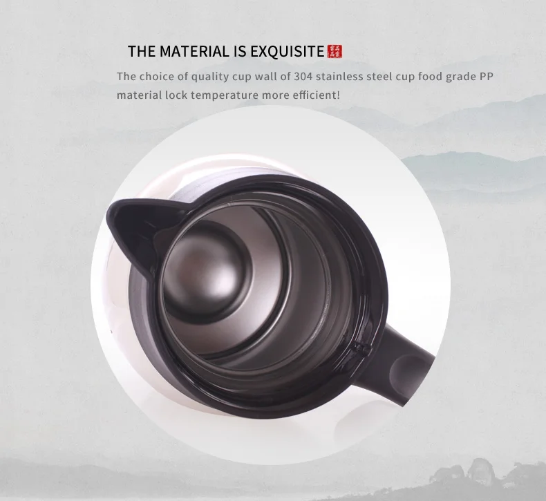 PINKAH private label 1100ML Stainless Steel Double Walled Vacuum Coffee Pot Insulated Jug Thermal tea Carafe with filter