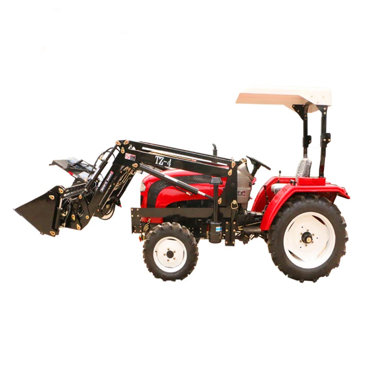 Luke HYDRAULIC small mini garden lawn mower tractor front end loader with 4 in 1 bucket 4wd 404 for sale