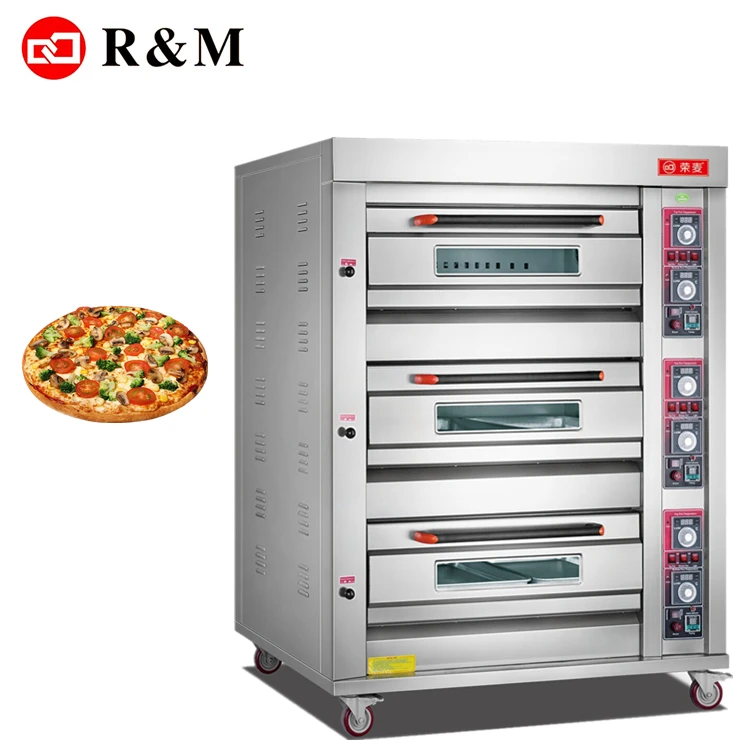 3 deck bakery industrial gas ovens for baking gas oven for baking three layer