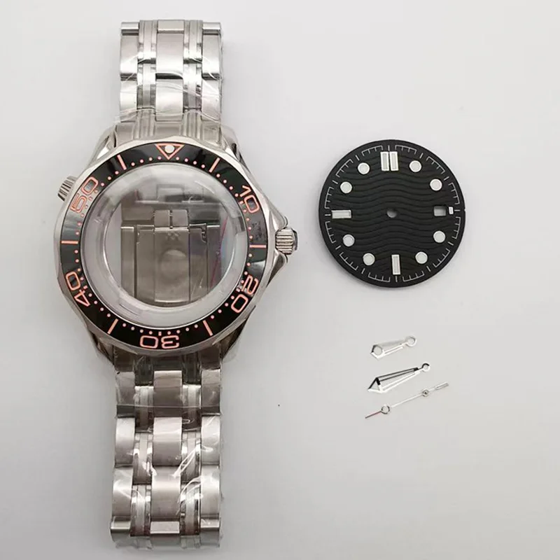 316 Stainless Steel 40MM Case, Dial, Hands Combination Accessories Set Compatible With 2813 and 8215 Movements