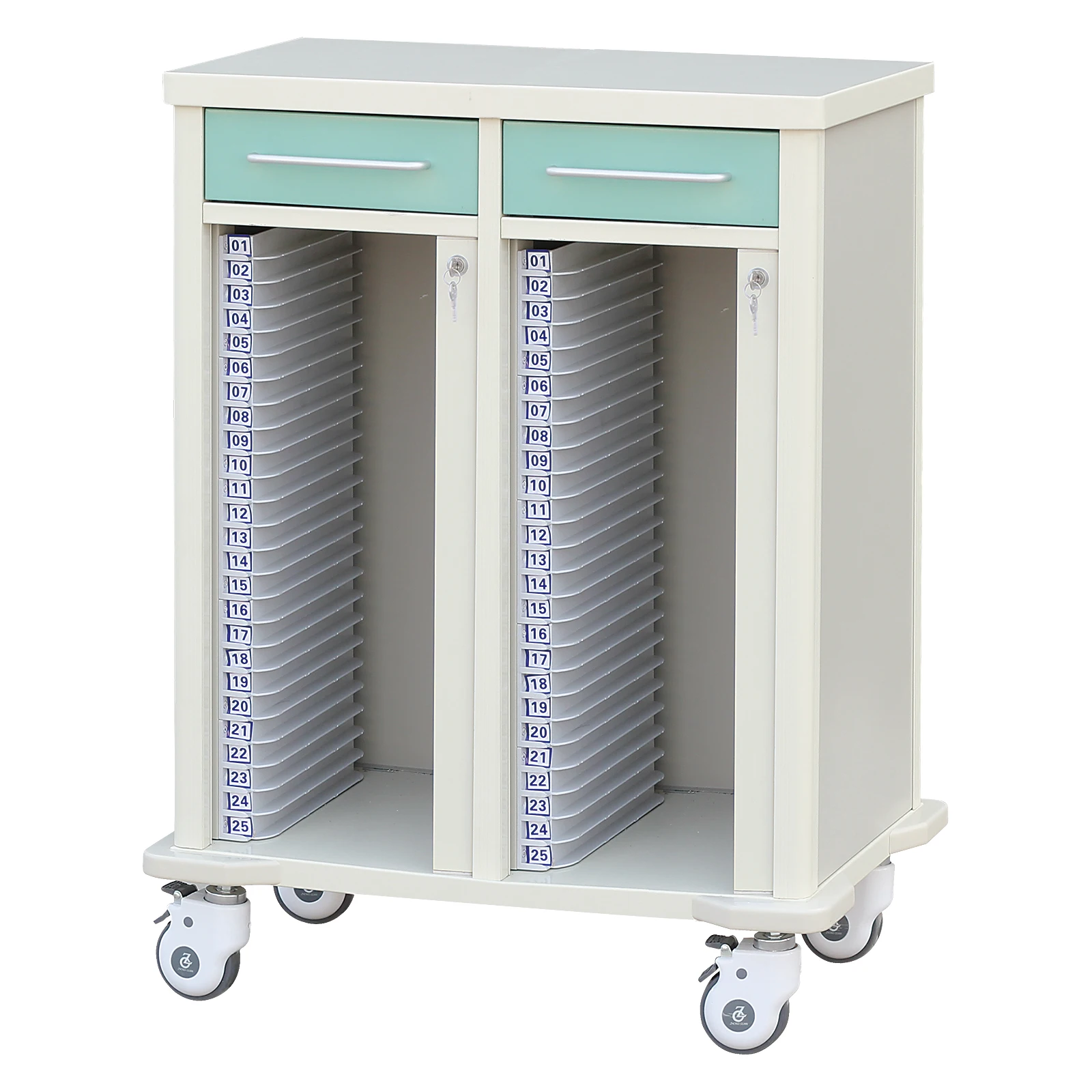 hospital stainless steel file carry trolley medical record trolley dossier cart patient file trolley