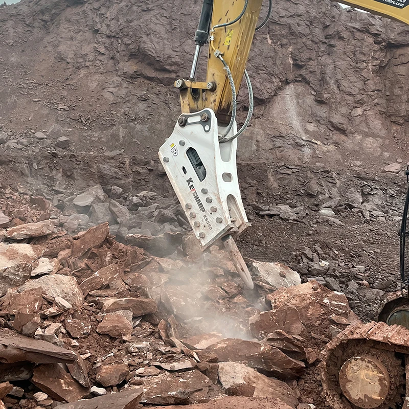 Silenced Type Trade Slide Drilling Rigs Crushing Rock Drill Valve Impact Hydraulic Top Hammer Rock Drill Attachment