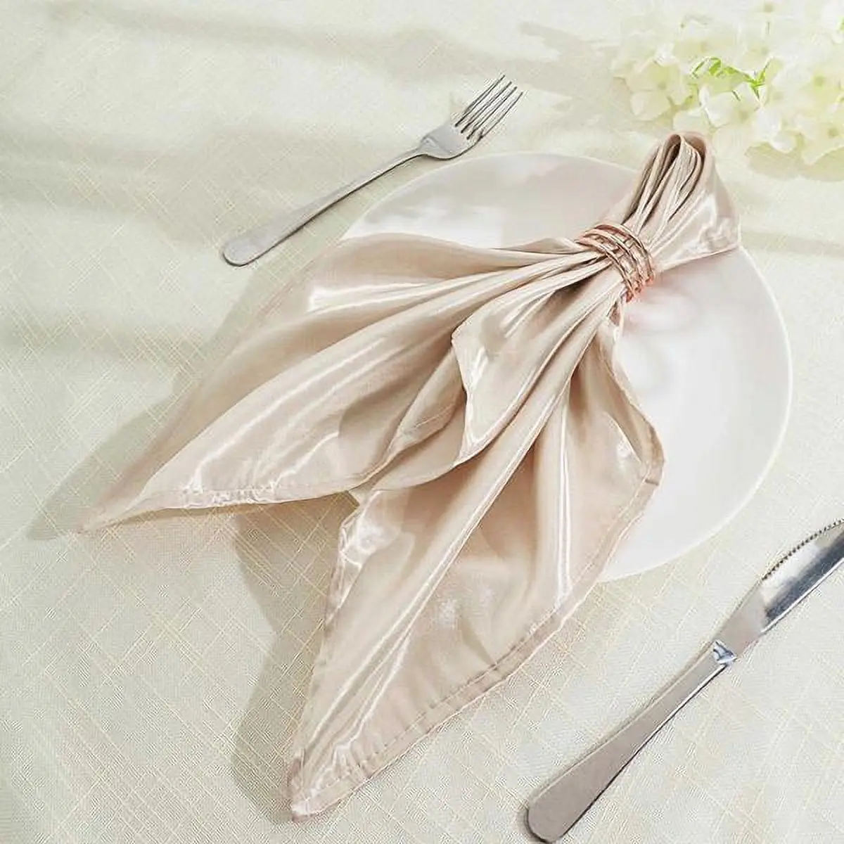 Hot Sale Wedding Cloth Napkins Restaurant Cloth Dinner Satin Table Napkins for Wedding Decoration Banquet Hotel Party
